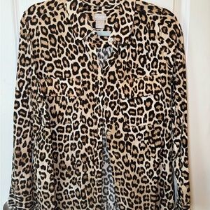 Chico's Animal Print Blouse